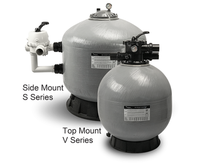 Glass fiber filter top-mounted sand filter