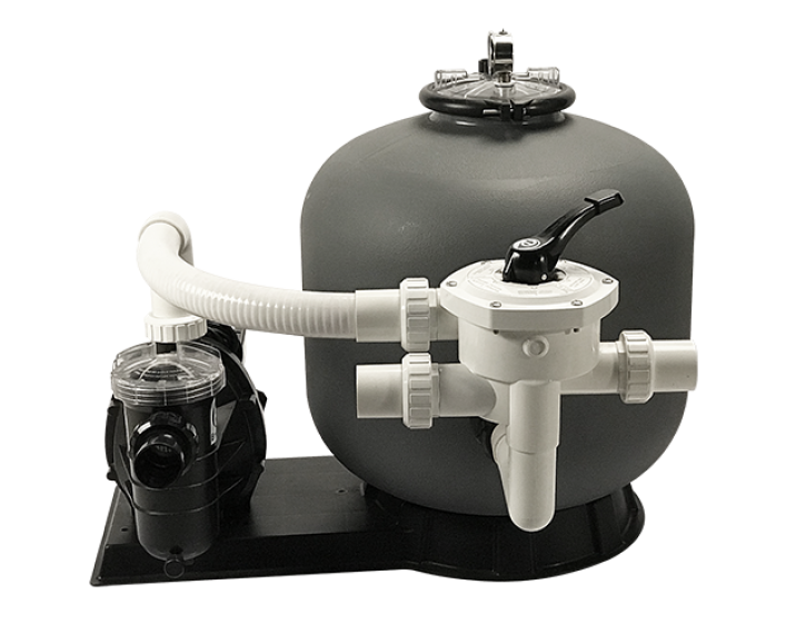 Pool side sand filter and pump filter system