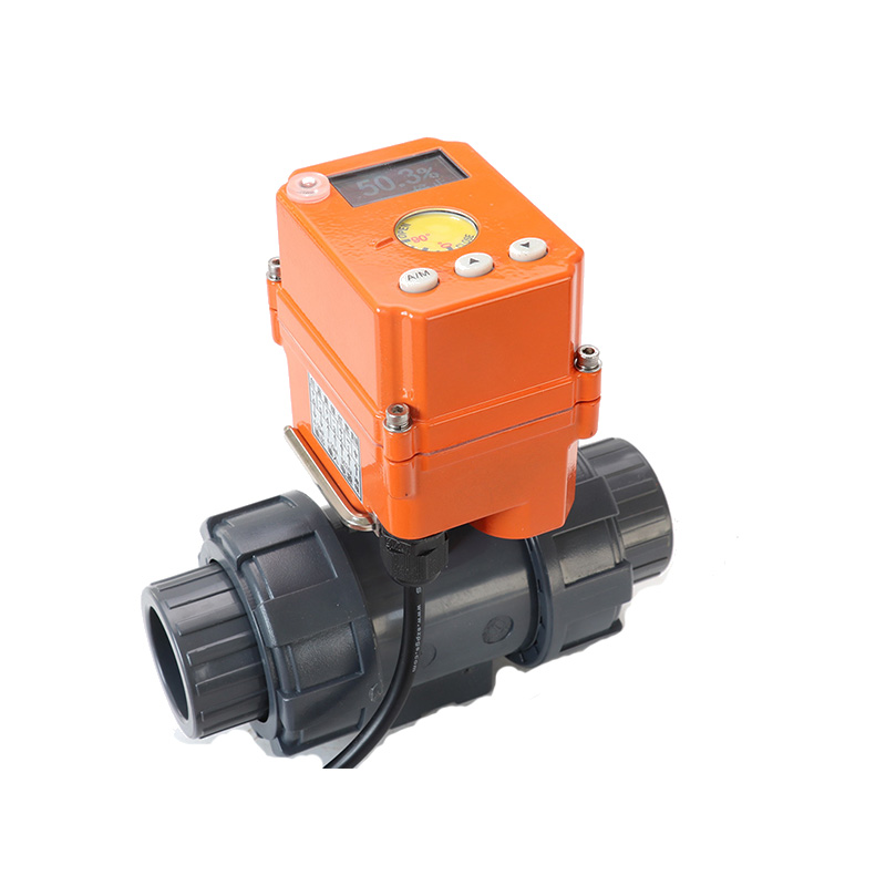 Mobile phone control electric actuator PVC stainless steel ball valve