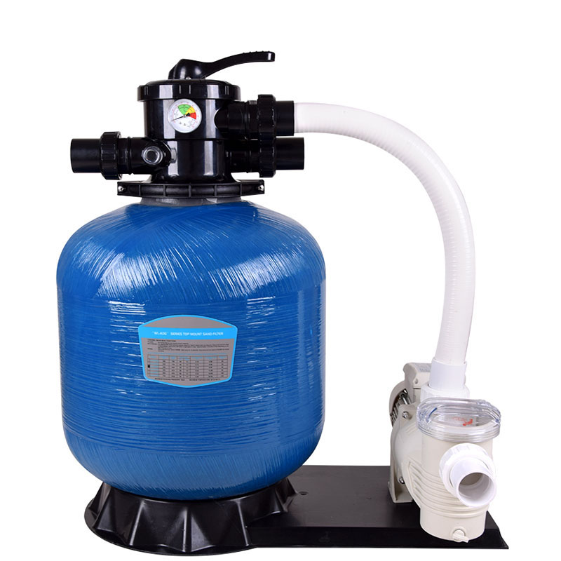 Swimming pool filtration system combined glass fiber sand filter