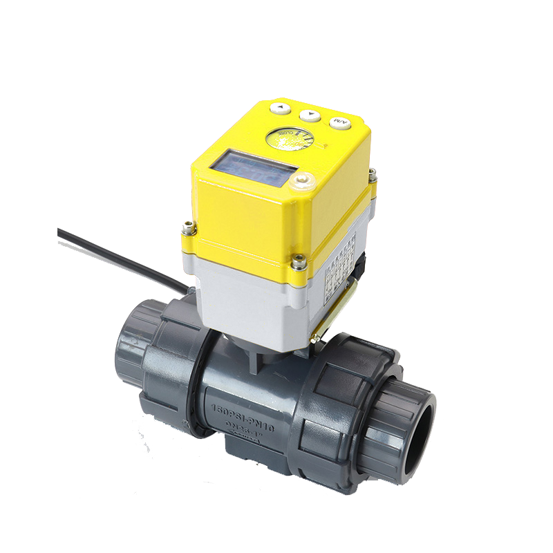 Smart Electric Ball Valve - Remote Application Mobile Control PVC Electric Ball Valve with Manual Switch,