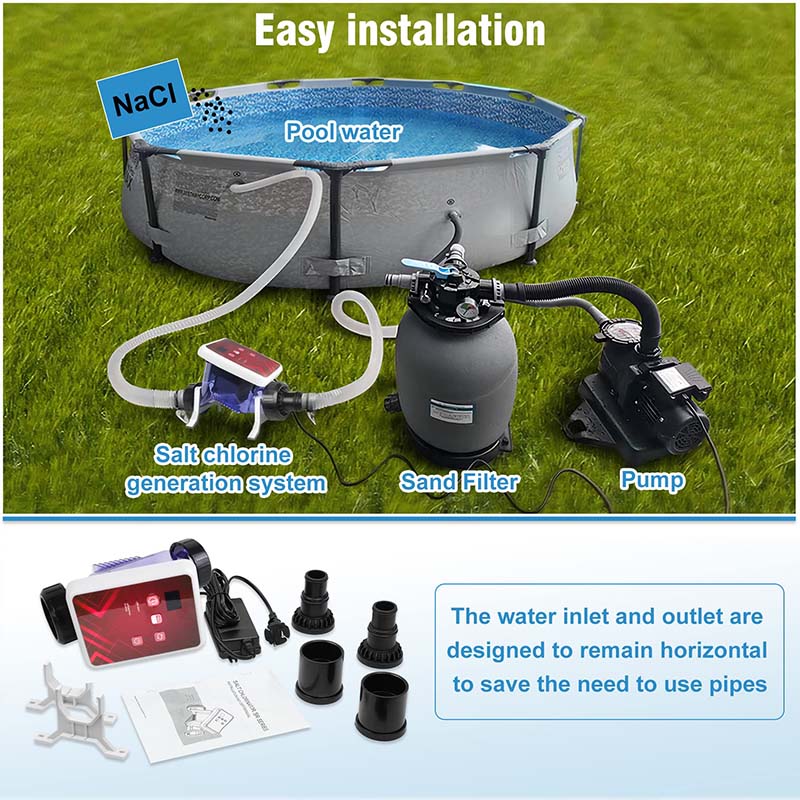Above Ground Pool Disinfection System Pool Accessories Salt Chlorinator