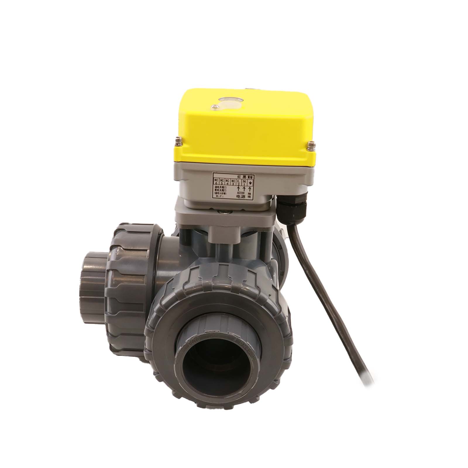 Intelligent 3-way electric valve