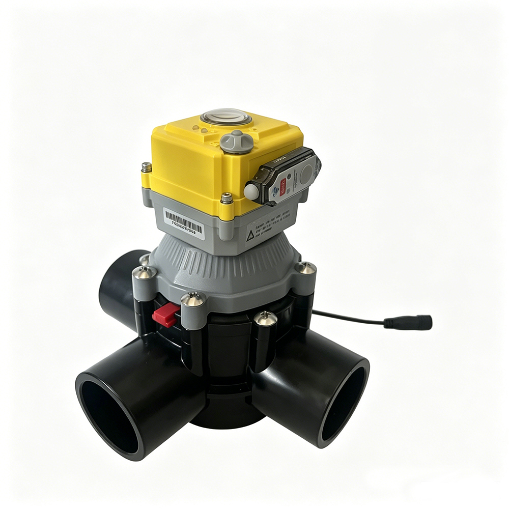 Smart swimming pool 3-way valve 24V electric actuator