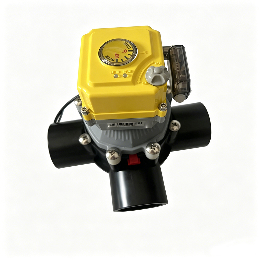 Smart swimming pool 3-way valve 24V electric actuator