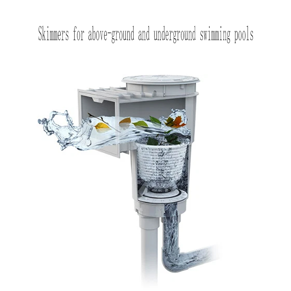 Above-ground and Underground Pool Skimmers, Pool Surface Skimmers, Wide-Mouth Wall-Mounted Skimmers and Accessory Kits