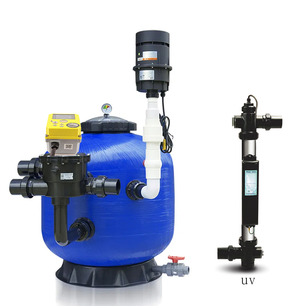 Intelligent Pond Biological Filtration System  WiFi-Powered Pond Filter with UV Function